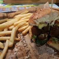 Falafel Burger at Sphinx in Swinoujscie
