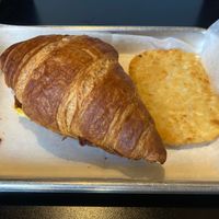 Can't go wrong with croissant sandwiches and has browns! at Brunch Box in Springfield