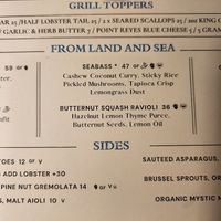 Not labeled vegan, their ravioli is their vegan entree at EDGE in Denver