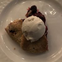 Blueberry cobbler  at Inn of the Seventh Ray in Topanga