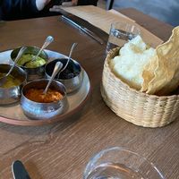 Chutneys and Poori at Copra in San Francisco