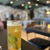 Drink in the upstairs of the restaurant   at Copra in San Francisco