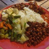 Nasi Campur 40k at Warung Taman Bambu in Seminyak
