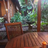 Jungle at the back at Warung Taman Bambu in Seminyak