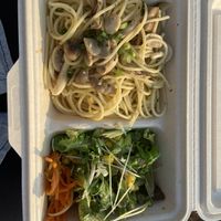 Mushroom ume pasta with salad (bento)   at Naturalgrace - ナチュラルグレース in Yamanashi