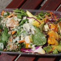 I make friends with salad at Vege Rama - Adelaide St in Brisbane