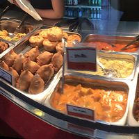 Loads of hot dishes to choose from.  at Vege Rama - Adelaide St in Brisbane