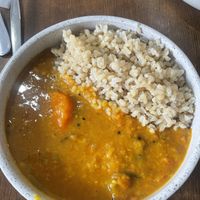 Rice and lentil soup (size S)  at Vege Rama - Adelaide St in Brisbane