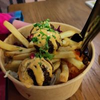 Kids falafel bowl at Fattoush Urban Lebanese Kitchen in Leicester