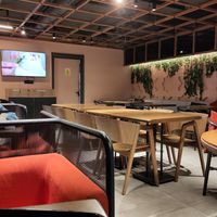 Upstairs at Fattoush Urban Lebanese Kitchen in Leicester