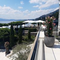 Outdoor seating at Park Hotel Vitznau in Vitznau
