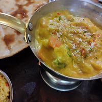 Verduras con salsa de coco at Curry House in Ourense