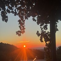Sunset view   at Taverna Avli in Kos