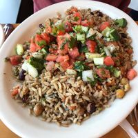Jasmine's Favorite w/ Lebanese Ensalata at Aladdin's Eatery in West Chester