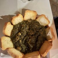 Spinach with chickpeas  at Divino in Sevilla