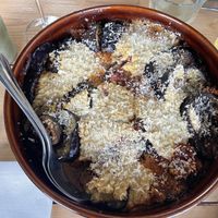 Baked eggplantt  at Vegan Academy in Amsterdam