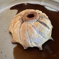 Pastry - mushroom filling   at The Second Story at Little Saint in Healdsburg