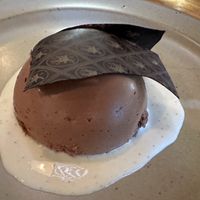 Chocolate mousse dessert  at The Second Story at Little Saint in Healdsburg