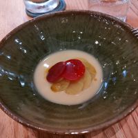 Three kinds of beets with hops - delicate and tasty at The Second Story at Little Saint in Healdsburg