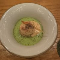 Fennel sorbet  at The Second Story at Little Saint in Healdsburg
