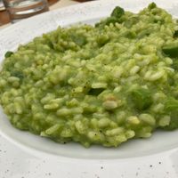 Asparagus risotto, very very very tasty  at Zam Tachji in Alagna Valsesia