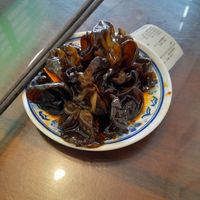拌木耳 mixed wood ear mushrooms. Dressed in a light sauce with a touch of chilli. Absolutely delicious. I love these mushrooms. 6rmb. at Zhòng Shàn Yuán Lăo Miàn Guăn - 众善缘老面馆 in Dali