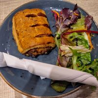 Vegan sausage roll at Dukes Coffee Company in Cork