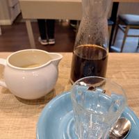 Filter coffee with oat milk at Dukes Coffee Company in Cork