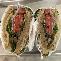 Hashbrown n’ Sausage vegan sandwich   at Gladly Coffee in Spring Valley