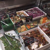 salad bar in Westbourne Grove store at Planet Organic - Torrington Place in London