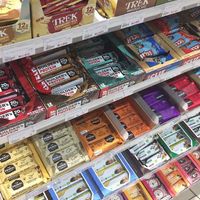 some of the hefty bar selection at Westbourne grove store at Planet Organic - Torrington Place in London