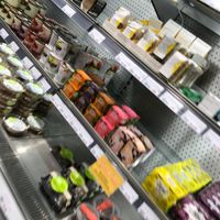 Vegan yoghurts and desserts  at Planet Organic - Torrington Place in London