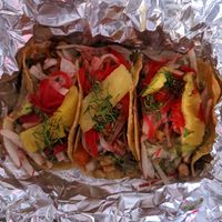 Tacos veganos at Los Tacos del Gordo in Cartagena
