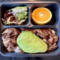 Plantspired Steak Plate  at WaBa Grill in Hawthorne