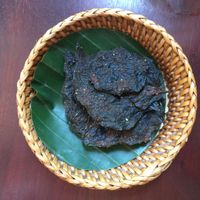 leaf chips  at L'Elephant Vert in Luang Prabang