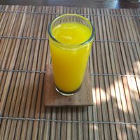 turmeric juice at L'Elephant Vert in Luang Prabang