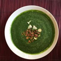 chlorophyll soup at L'Elephant Vert in Luang Prabang