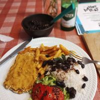 Frangu empanado at Espaço Not Meat in Rio Grande