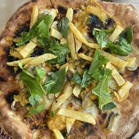 The pumpkin cream pizza   at Italian Mattarello Pizza in Sarande