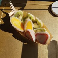 Strawberry, mango and kiwi (we had them sliced) at Ben Zai Ten in Nara