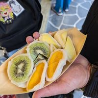 Kiwi, mango, melon, all delicious! at Ben Zai Ten in Nara