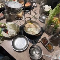 Vegetarian Hot Pot Combo with Mushroom broth and Rice Noodles ($288)  at Delectable Hot Pot Lab - 食焱廠創意鍋物 in Taipei