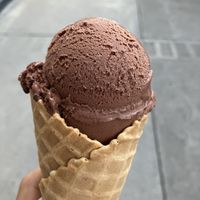 Chocolate gelato   at Gaufres & Glaces - Plateau in Montreal