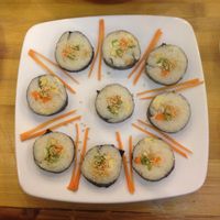 Sushi with avocado, tofu, carrot etc at Huong Sen - Bui Vien in Ho Chi Minh City