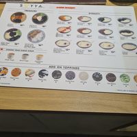Menu at Soyya - The Gardens Mall in Kuala Lumpur