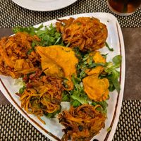 Mixed vegan starters at Buddha's Eye Indian Restaurant in Mallorca