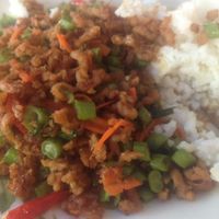 catfish curry fry with rice at Nong J - ร้านน้องเจ in Phuket