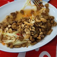 Catfish salad at Nong J - ร้านน้องเจ in Phuket