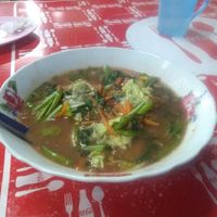 Green soup with "duck" at Nong J - ร้านน้องเจ in Phuket