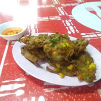 Vegetable pancakes at Nong J - ร้านน้องเจ in Phuket